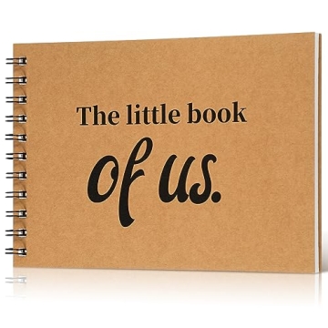 Tenceur Christmas Idea Gift Little Scrapbook 8.3 x 5.8 Inch Journal Wedding Anniversary Scrapbook Mo...