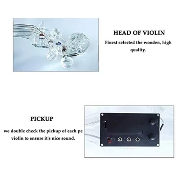 Exceptional 4/4 Electric Violin with LED Lights & Accessories