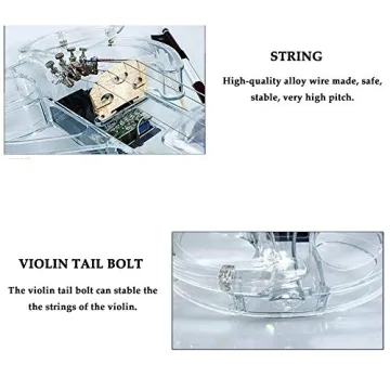 Exceptional 4/4 Electric Violin with LED Lights & Accessories