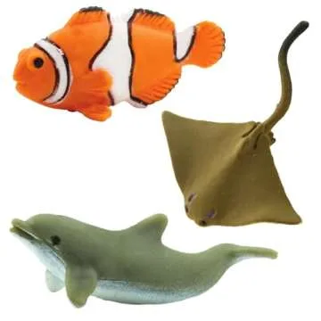 Safari Ltd. Ocean Fun Pack - Mini Figures of Sea Creatures - Educational Toy Set for Boys, Girls, and Kids Ages 5+