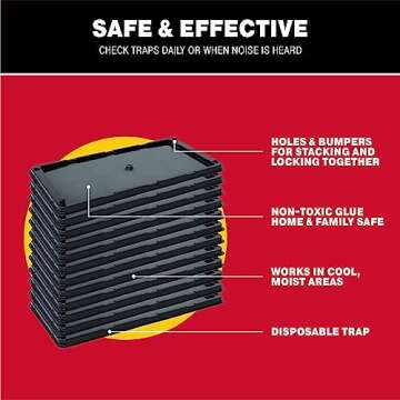 Catchmaster Glue Traps for Mice, Snakes, & Rats 12Pk