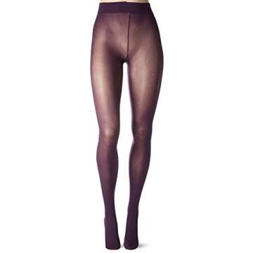 Hue Women's Opaque Tights, BlackBerry, 2