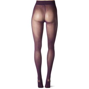 Hue Women's Opaque Tights, BlackBerry, 2
