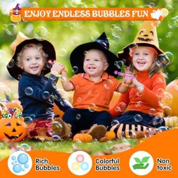 HINZER Halloween Mini Bubble Wands 80 Pack for Kids