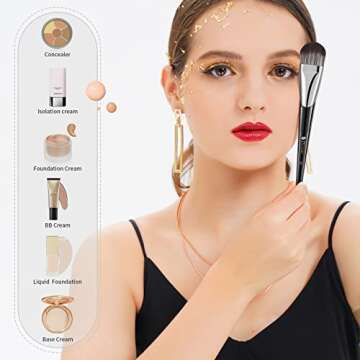 DUcare Foundation Brush for Seamless Makeup Application