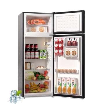 BANGSON 7.7 Cu.Ft Refrigerator with Freezer - Perfect for Apartments, Offices, and Kitchens!