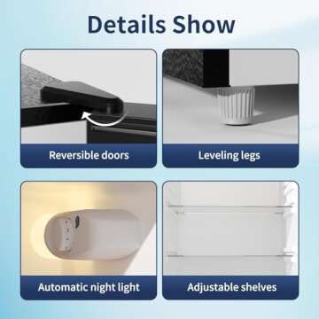 BANGSON Compact 7.7 Cu.Ft Refrigerator with Freezer