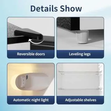 BANGSON Compact 7.7 Cu.Ft Refrigerator with Freezer