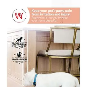 CLAWGUARD Protection Tape - Durable Single-Sided Shield Protection Barrier Against Cat, Dog, Bird, Rabbit Scratching and Clawing Furniture, Couch, Window Sill, Car Door, Glass and More! 4in x 10'