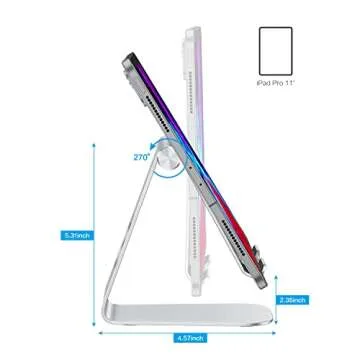 OMOTON Adjustable Tablet Stand Holder Compatible with iPad