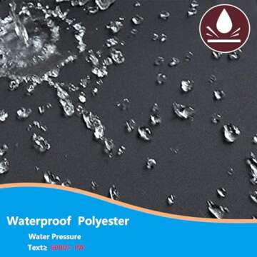 Oslimea Patio Furniture Cover Waterproof Outdoor Sectional Sofa Set Covers Heavy Duty Outdoor Rectangle Table and Chair Set Covers, Dust Proof Furniture Protective Cover Large 124" L x 63" W x 29" H