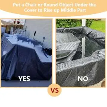 Oslimea Patio Furniture Cover Waterproof Outdoor Sectional Sofa Set Covers Heavy Duty Outdoor Rectangle Table and Chair Set Covers, Dust Proof Furniture Protective Cover Large 124" L x 63" W x 29" H