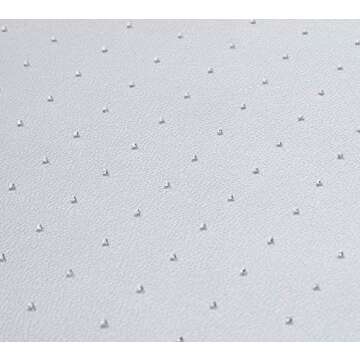 Amazon Basics Polycarbonate Office Chair Mat with Lip for Low to Medium Pile Carpet, ‎Rectangular, Clear, 47" x 35"