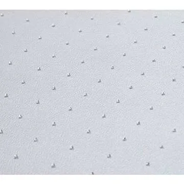 Amazon Basics Polycarbonate Office Chair Mat with Lip for Low to Medium Pile Carpet, ‎Rectangular, Clear, 47" x 35"