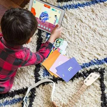 Loog Mini Electric Guitar for Kids with Learning App