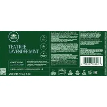 Tea Tree Lavender Mint Conditioning Leave-In Spray, Lightweight Leave-In Conditioner, Softens + Smooths, For Coarse + Dry Hair, 6.8 fl. oz.