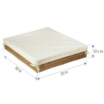 Stylish KOUBOO Wicker Under Bed Basket for Organizing