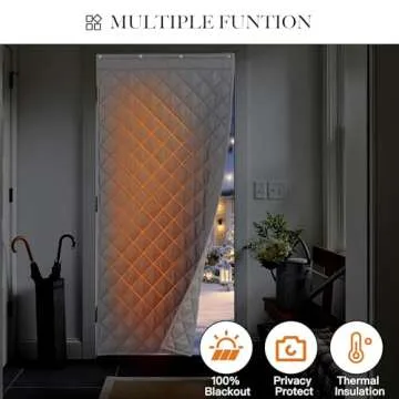 RYB HOME Insulated Door Curtains for Energy Savings