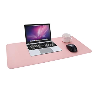 Gogloo Multifunctional Office Desk Pad, Dual Sided PU Leather Mouse Pad, Thin and Waterproof Desk Bl...