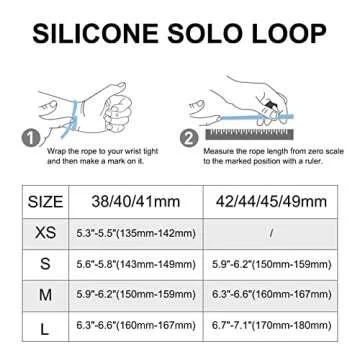 Silicone Braided Solo Loop Compatible with Apple Watch Band 38mm 40mm 41mm 42mm 44mm 45mm 46mm 49mm, Stretchy Elastic Sport Strap Compatible for iWatch Series 10/9/8/7/6/5/4/3/2/1/SE/Ultra/Ultra 2