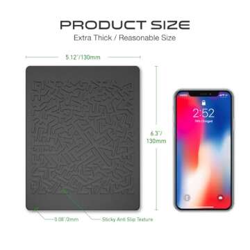 JIMISHA Car Dashboard Anti Slip Gel Pad for Safe Driving