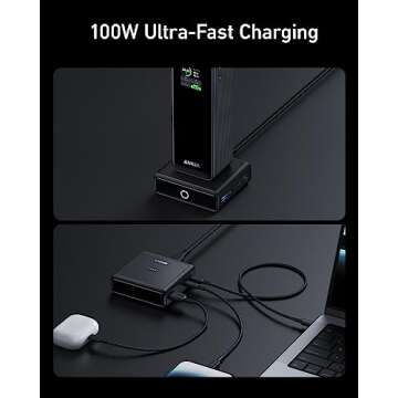 Anker 100W Fast Charging Base with 4 Ports for All Devices