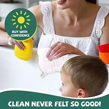 VIVANA Baby Muslin Washcloths -6 Layer Soft Absorbent Face Towel - Natural Newborn Wipes for Delicate Skin - Baby Registry as Shower