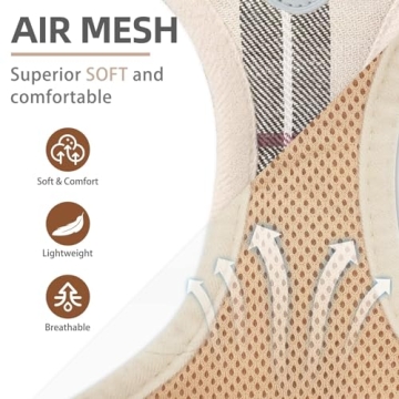 PUPTECK Adjustable No-Pull Dog Harness Set for Small Pets