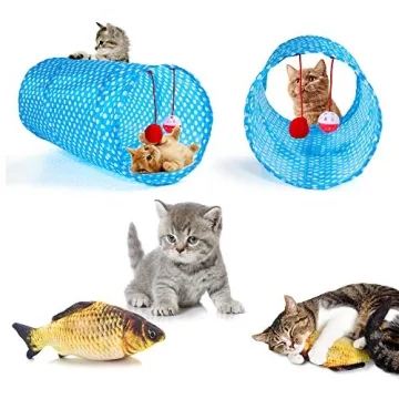 AILUKI 35 PCS Cat Toys for Happy Kittens and Cats