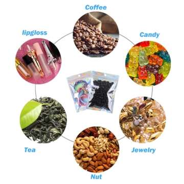 350 PCS Mylar Bags for Food Storage and Organization