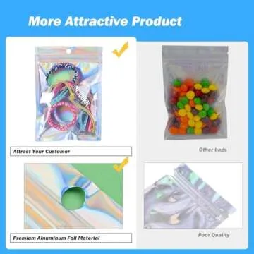 350 PCS Mylar Bags for Food Storage and Organization