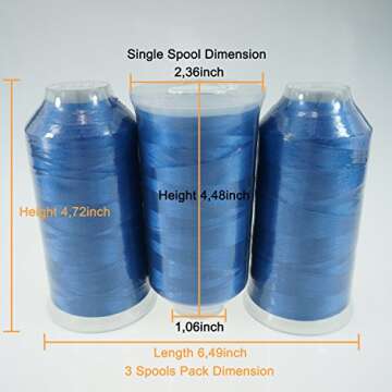 New brothreads - 40 Options- Various Assorted Color Packs of Polyester Embroidery Machine Thread Hug...