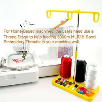 New brothreads - 40 Options- Various Assorted Color Packs of Polyester Embroidery Machine Thread Huge Spool 5000M for All Embroidery Machines -3xBlue