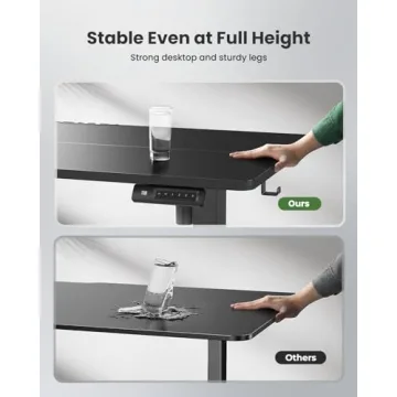 Marsail Standing Home Office Desks,Adjustable Heights Stand Up Desks,48x24 Inches Desktop Sit Stand Gaming Computer Desks for Study,Working,Writing,With 4 Memory Presets,Headphone Hook,Cable Organizer