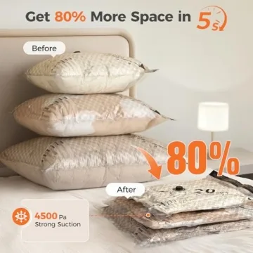 Nicetree Vacuum Storage Bags & Pump for Travel & Home