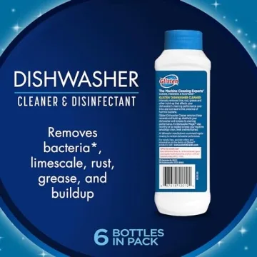 Glisten Dishwasher Cleaner – Lemon Scent, 6-Pack, 12 Ounce