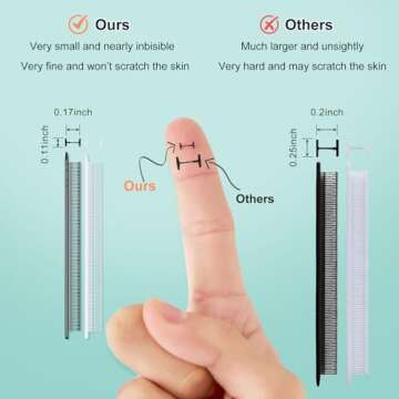 Stitch Gun for Clothes Kit, Include 1 Handheld Mini Stitch Gun, 6000 Pcs Micro Fasteners, 2 Micro Needles, Suitable for Quick Stitch Sewing Clothes, Quick Clothing Fixer, Micro Tagging Gun