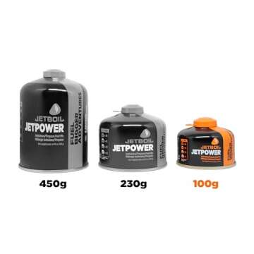 Jetboil Jetpower Fuel for Camping & Backpacking Stoves - 100g Canister
