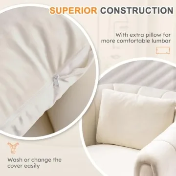 Stylish ANJ Velvet Swivel Accent Chair for Modern Living