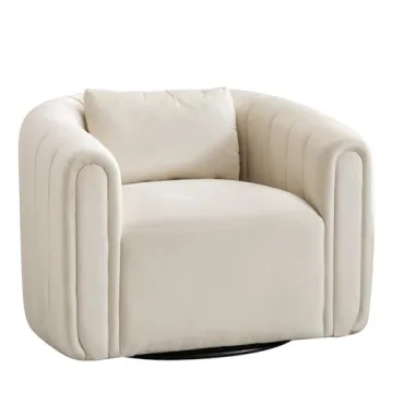 Stylish ANJ Velvet Swivel Accent Chair for Modern Living