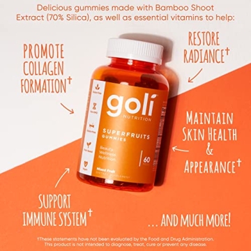 Goli Superfruits Beauty Gummies - Vegan & Gluten-Free