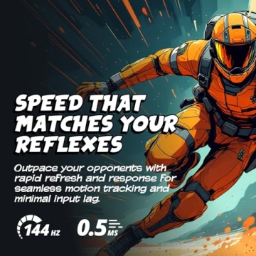 AOC 24G51F 24 inch Gaming Monitor 1920x1080 144Hz, IPS Panel, Console Gaming Ready, Full HD, 3-Sided...