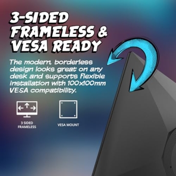 AOC 24G51F 24" 144Hz Gaming Monitor with Frameless Design