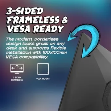 AOC 24G51F 24" 144Hz Gaming Monitor with Frameless Design