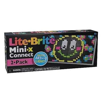 Lite Brite Mini-X Connect 2 Pack for Creative Art Fun