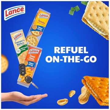 Lance Sandwich Crackers Variety Pack - Perfect On-the-Go Snack!