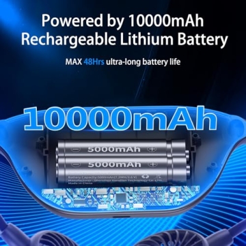 HandFan 10000mAh Portable Neck Fan for All-Day Comfort