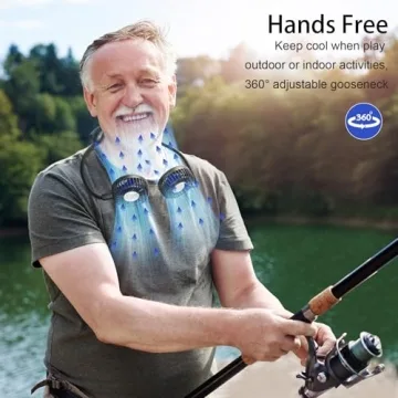 HandFan 10000mAh Portable Neck Fan for All-Day Comfort