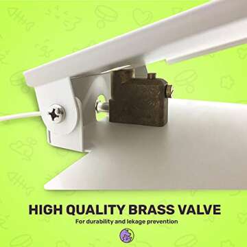 Dog Water Dispenser Pet Fountain - Upgraded 2024 Easy Paw Activated Dog Steps Eco-Friendly Pet Water Fountain with New Durable Leak-Proof Dog Bowl Hose Fresh Water Funny Dog Toys Keep Pets Cool