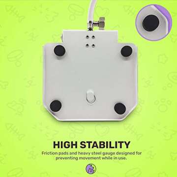 Dog Water Dispenser Pet Fountain - Upgraded 2024 Easy Paw Activated Dog Steps Eco-Friendly Pet Water Fountain with New Durable Leak-Proof Dog Bowl Hose Fresh Water Funny Dog Toys Keep Pets Cool